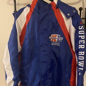 Vintage NFL Super Bowl 40 SIZE LARGE Parka Coat DETROIT 2006 - Rare - New!